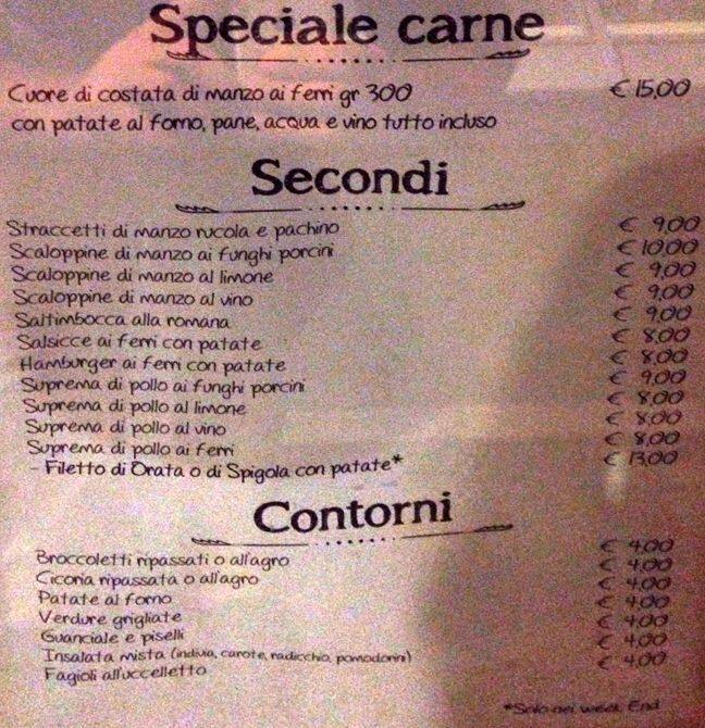 Menu de Lo Scolapasta