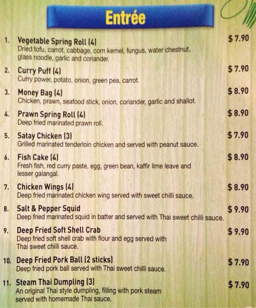 Thai Chilli & Pepper Menu Urbanspoon/Zomato