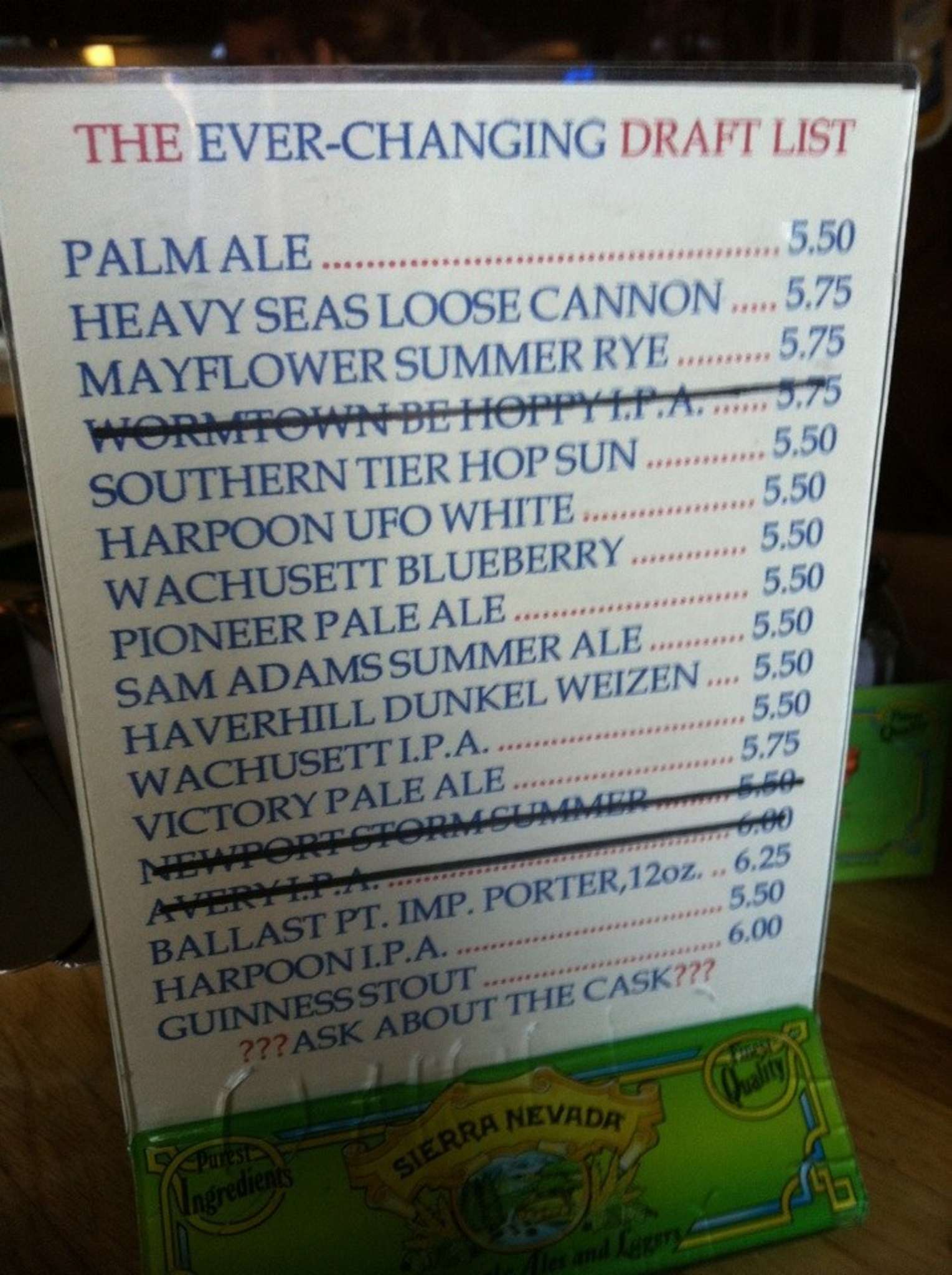 Union Brew House Menu, Menu for Union Brew House, Weymouth, Boston