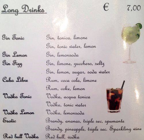 Menu di Central Cafe 