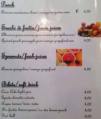 Menu di Central Cafe 