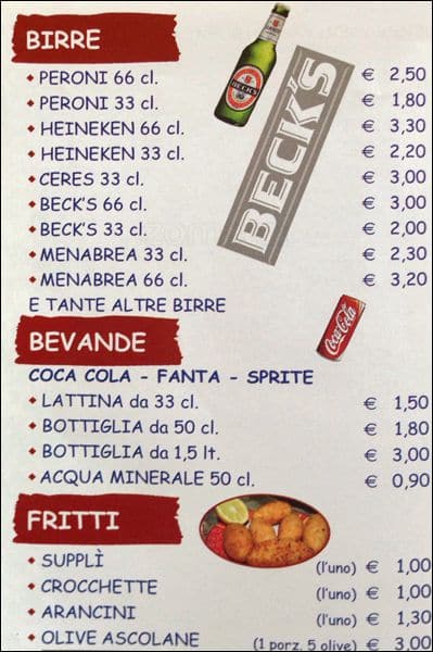 Menu di PizzAngolo 