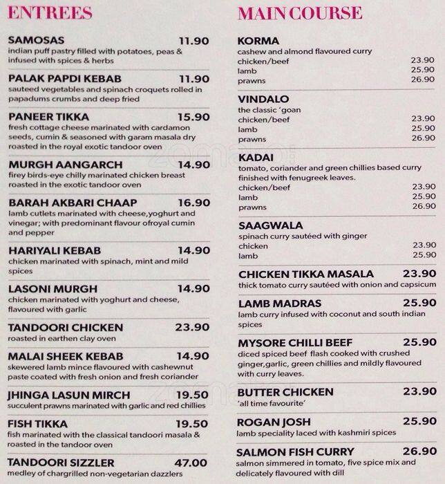 Saffron Menu, Menu for Saffron, Broadbeach, Gold Coast Urbanspoon/Zomato