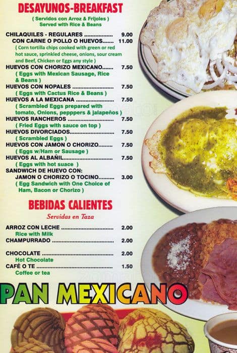 La Fiesta Menu, Menu for La Fiesta, Washington Heights, New York City ...