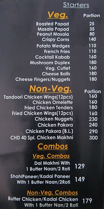 Hungry Lion (Sector 40C) menu