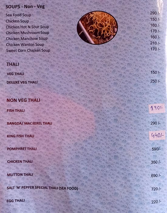 Salt & Pepper is closed temporary menu