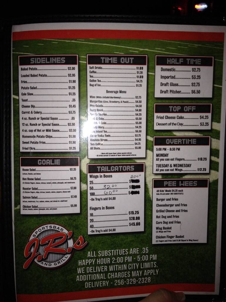 menu-at-jr-s-sportsbar-and-grill-alexander-city