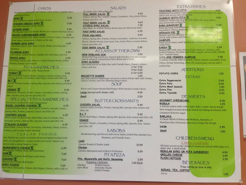 Brick Front Grill Menu, Menu for Brick Front Grill, Sedalia, Sedalia ...