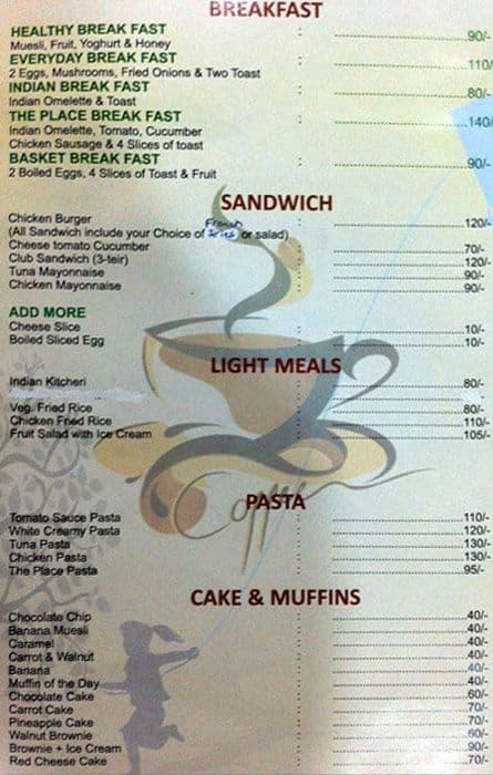 The place Ngo Outlet cafe menu