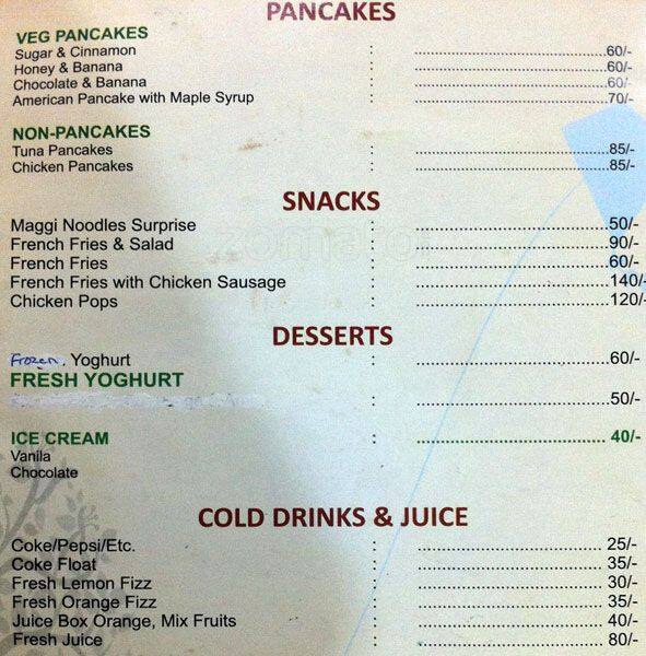 The place Ngo Outlet cafe menu