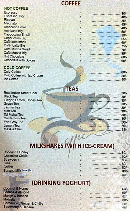 The place Ngo Outlet cafe menu