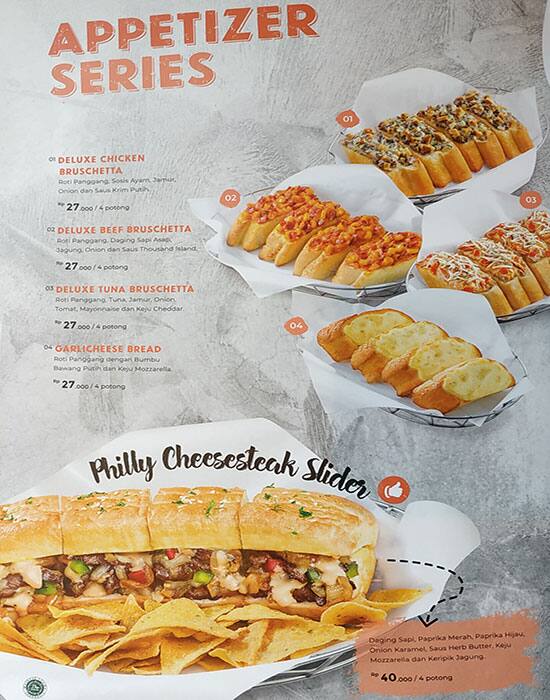 Menu at Pizza Hut restaurant, Jakarta, Gajah Mada Plaza GF 6575