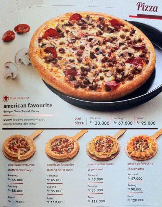 Pizza american favorite isinya apa