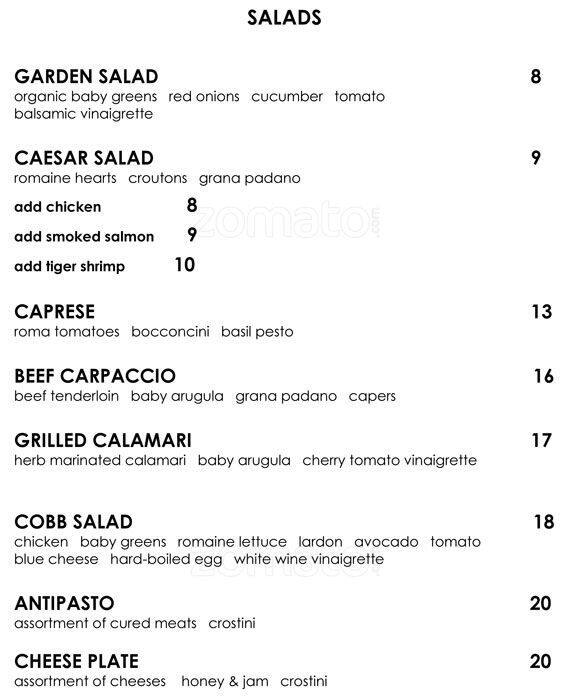 Metropolitan Resto Bar Menu, Menu for Metropolitan Resto Bar, St. Lawrence, Toronto Urbanspoon