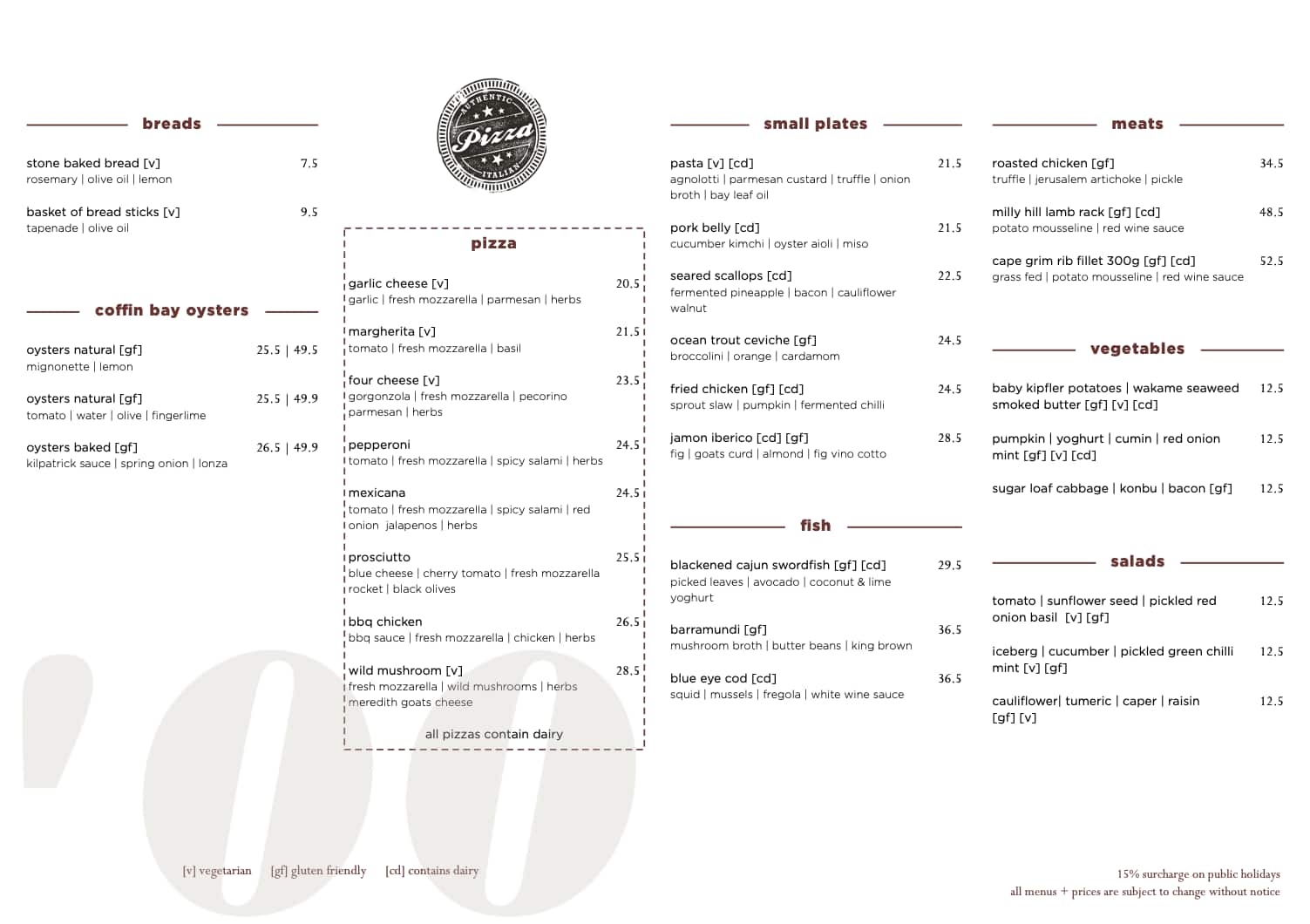 hundred bar and kitchen edmonton menu