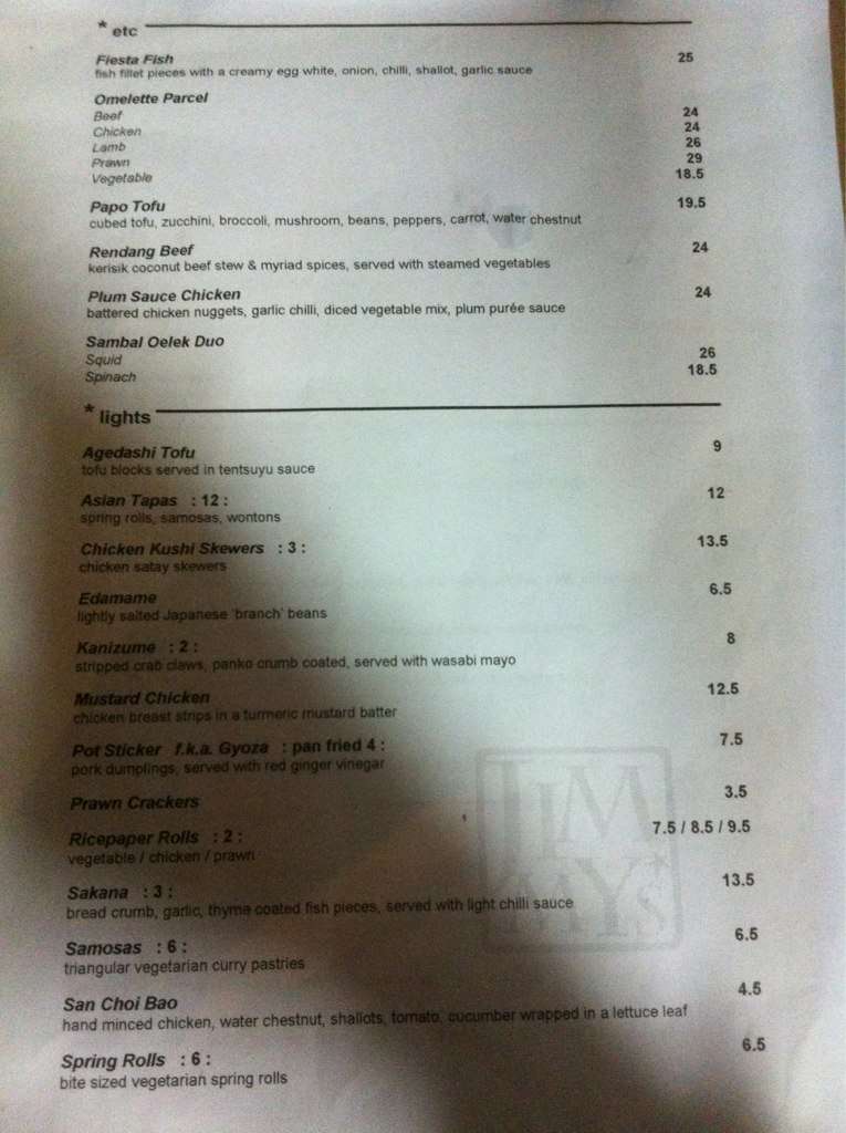 Jimmy's Noodle & Rice Menu Urbanspoon/Zomato