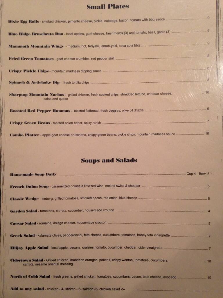 Carta de Cider Ridge
