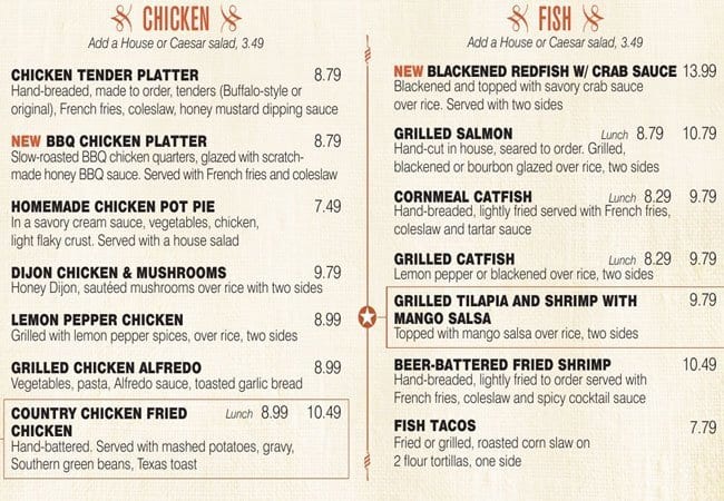 Menu At Cheddars Scratch Kitchen Restaurant Elizabethtown