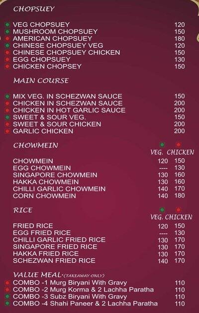 Shaan E Awadh Menu, Menu for Shaan E Awadh, Mukherjee Nagar, New Delhi ...