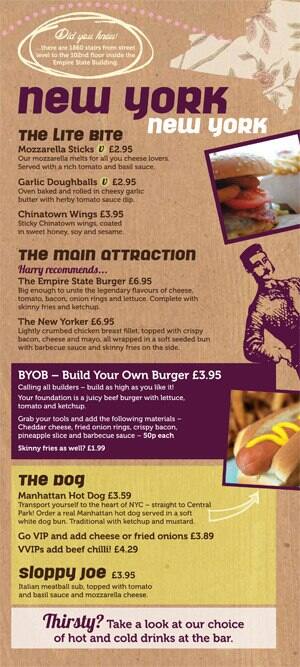 Harry's Kitchen menu