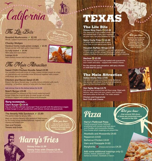 Harry's Kitchen menu
