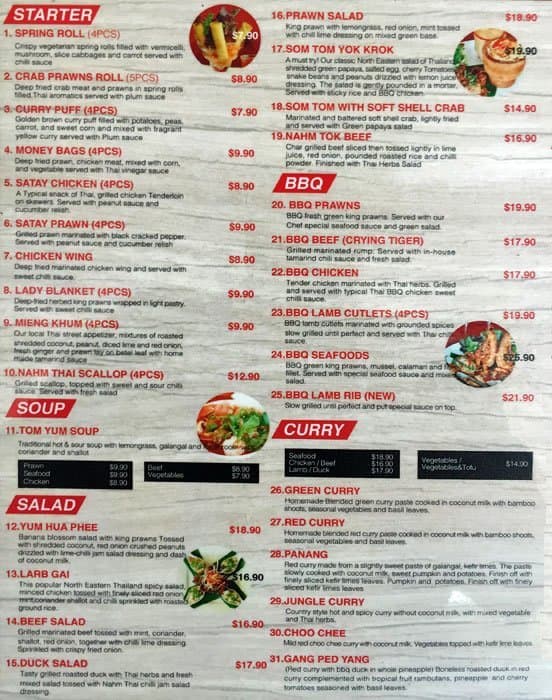 Nahm Thai Menu Menu Untuk Nahm Thai Bankstown Sydney Urbanspoon Zomato   132027ba5eaa4842a771c30f90d5c69b 