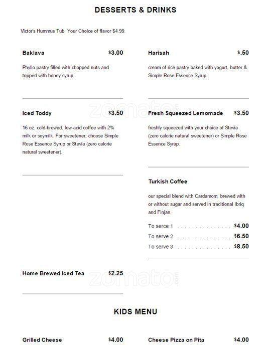 Carta de Cafe MAC