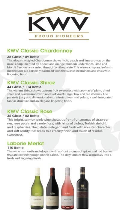 EnGedi menu