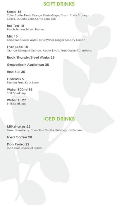 EnGedi menu
