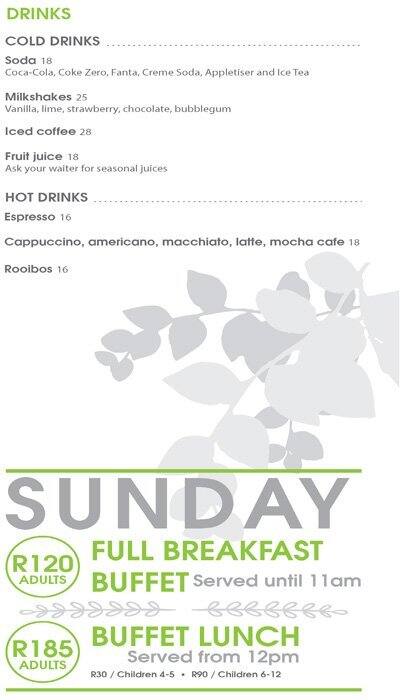 EnGedi menu