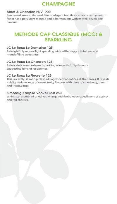 EnGedi menu