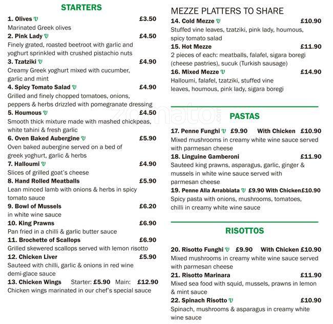 Olive Thyme A Manchester Foto Del Menu Con Prezzi Zomato UK