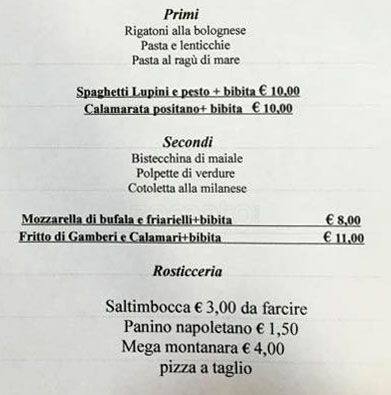 Menu di Il Peperoncino Seafood & Pizza 