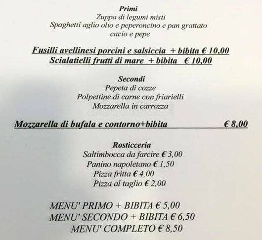 Menu di Il Peperoncino Seafood & Pizza 