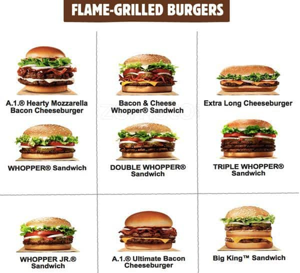 Burger King Menu, Menu For Burger King, Irving, Irving - Urbanspoon Zomato