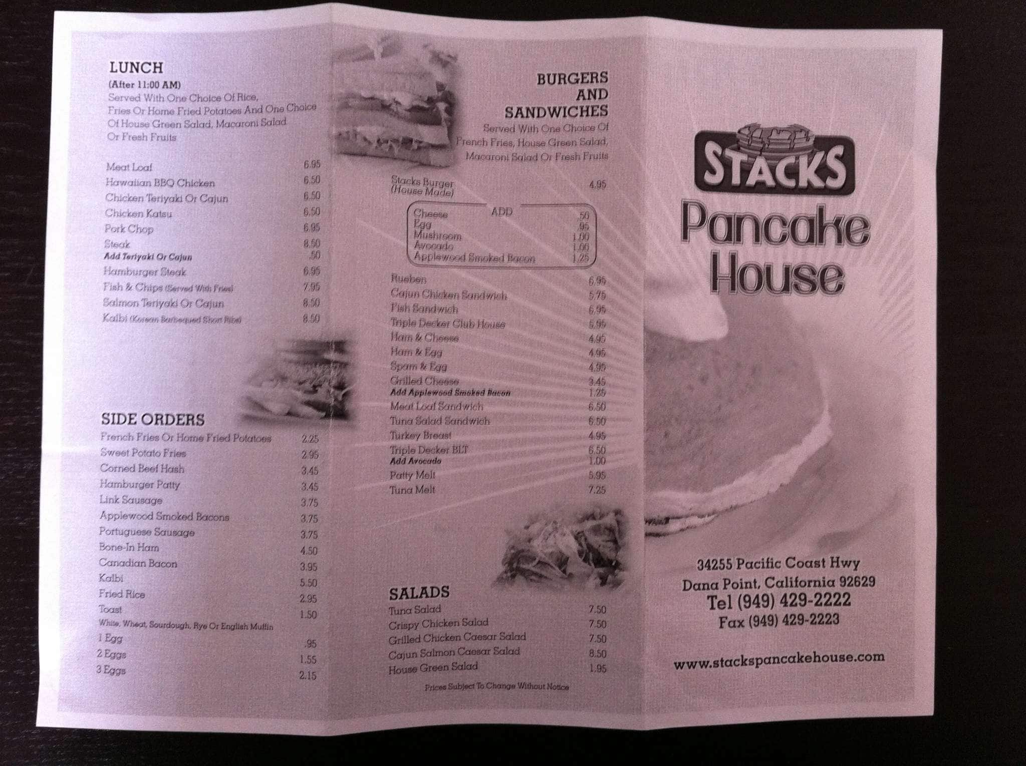 the stack menu