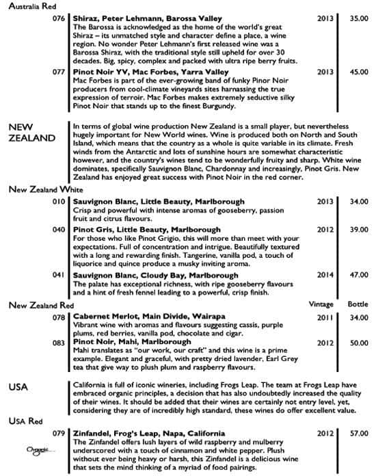 Menu at Brass Monkey Shore pub & bar, Edinburgh, 44 Queen Charlotte St