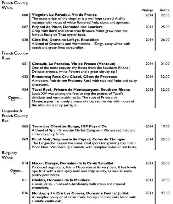 Menu at Brass Monkey Shore pub & bar, Edinburgh, 44 Queen Charlotte St