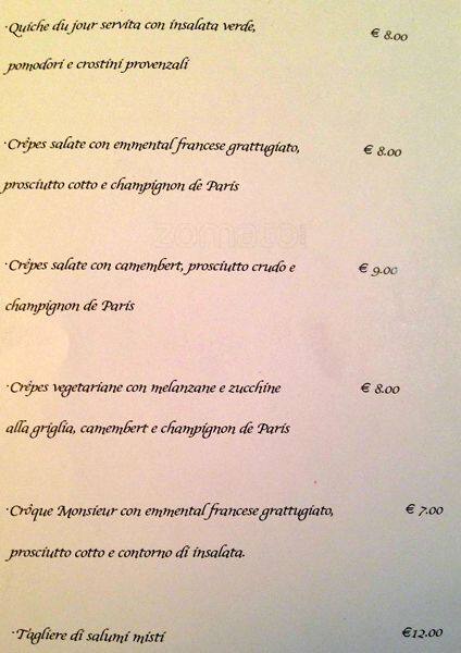 Menu di TIBI Bistrot Provençal 