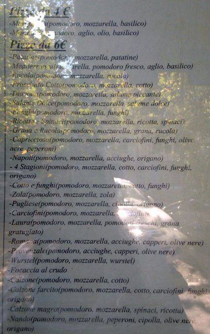 Menu di Aquarius 