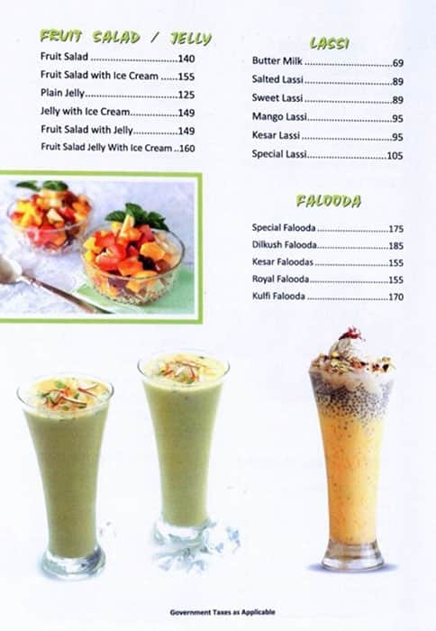 Classic pure veg Andheri East menu