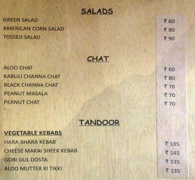 Menu at The Square Plate, Bengaluru