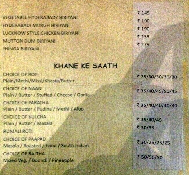 Menu at The Square Plate, Bengaluru