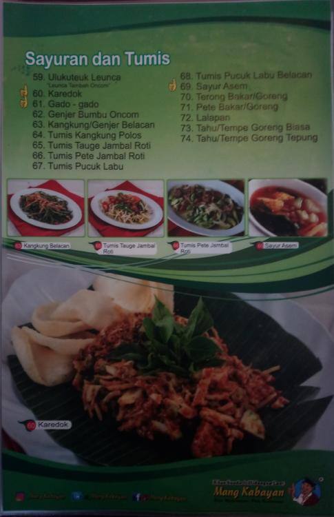 Mang Kabayan, Medan Satria, Bekasi - Zomato Indonesia