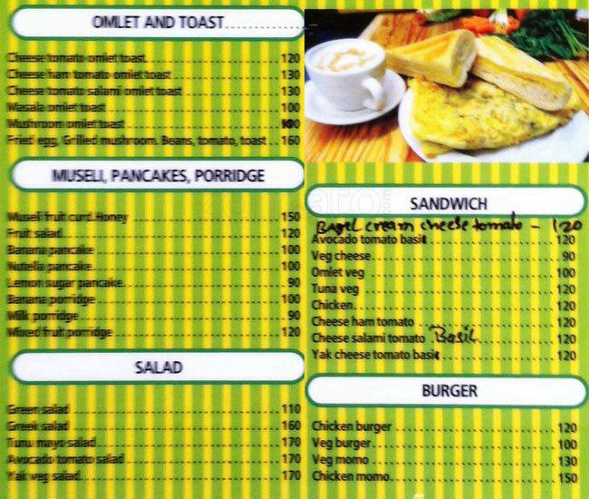 German Bakery Cafe Menu, Menu for German Bakery Cafe, Calangute, Goa