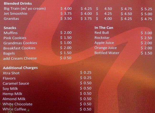 Express Java menu