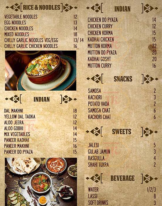 Carta de Jamila's Rasoi