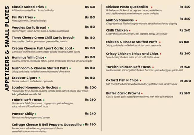 The Cherry Tree Cafe Menu Menu For The Cherry Tree Cafe Hazratganj Lucknow