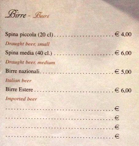 Universal Cafe Speisekarte