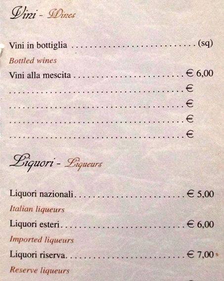 Universal Cafe Speisekarte